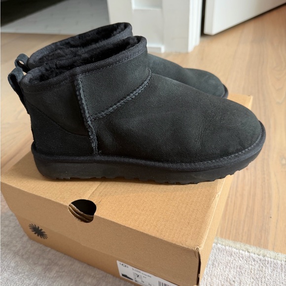 UGG Shoes - Black UGG Classic Ultra Mini Boots
